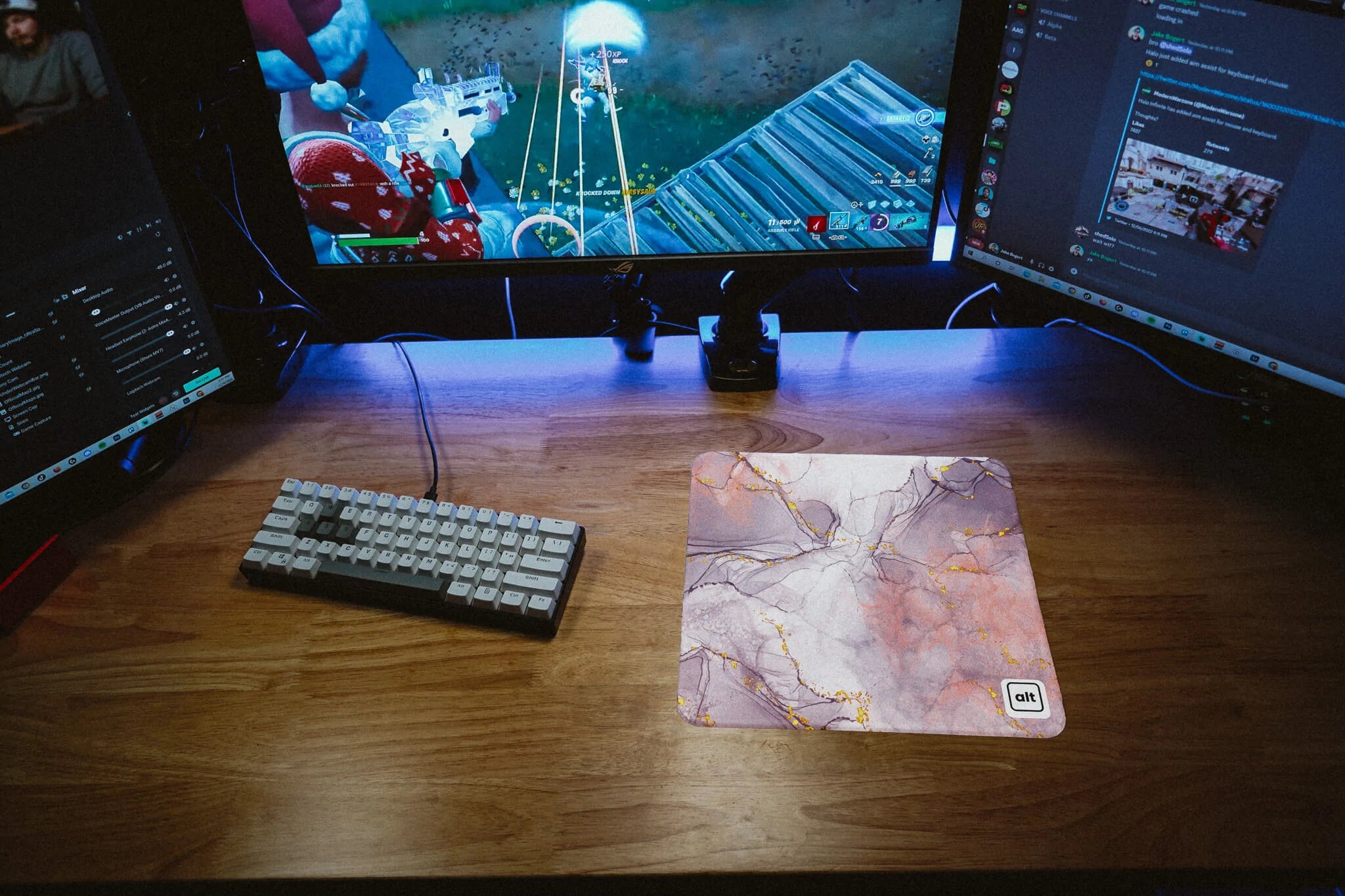 Pink Marble Mousepad - Cinch Gaming