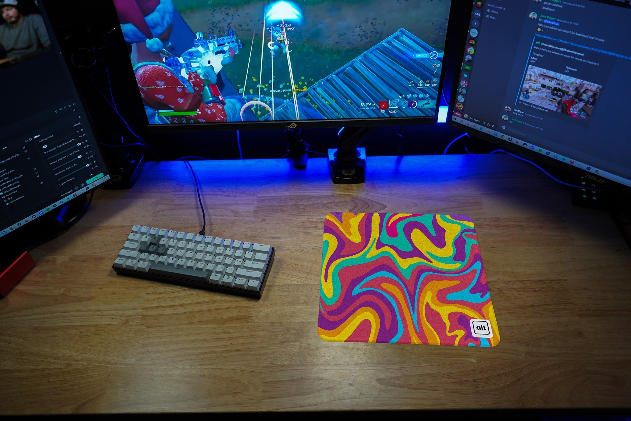 Zebra Gum Waves Mousepad - Cinch Gaming