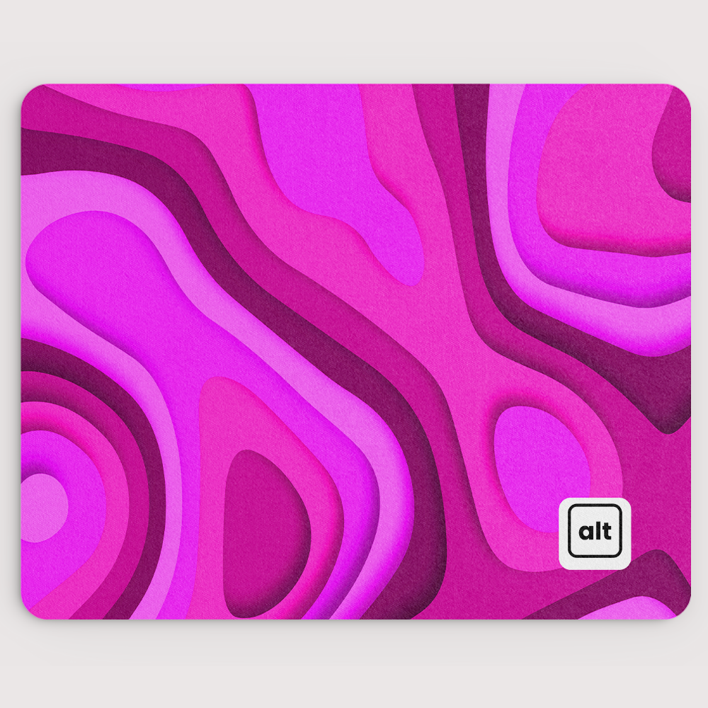 Topo Hot Pink Mousepad - Cinch Gaming