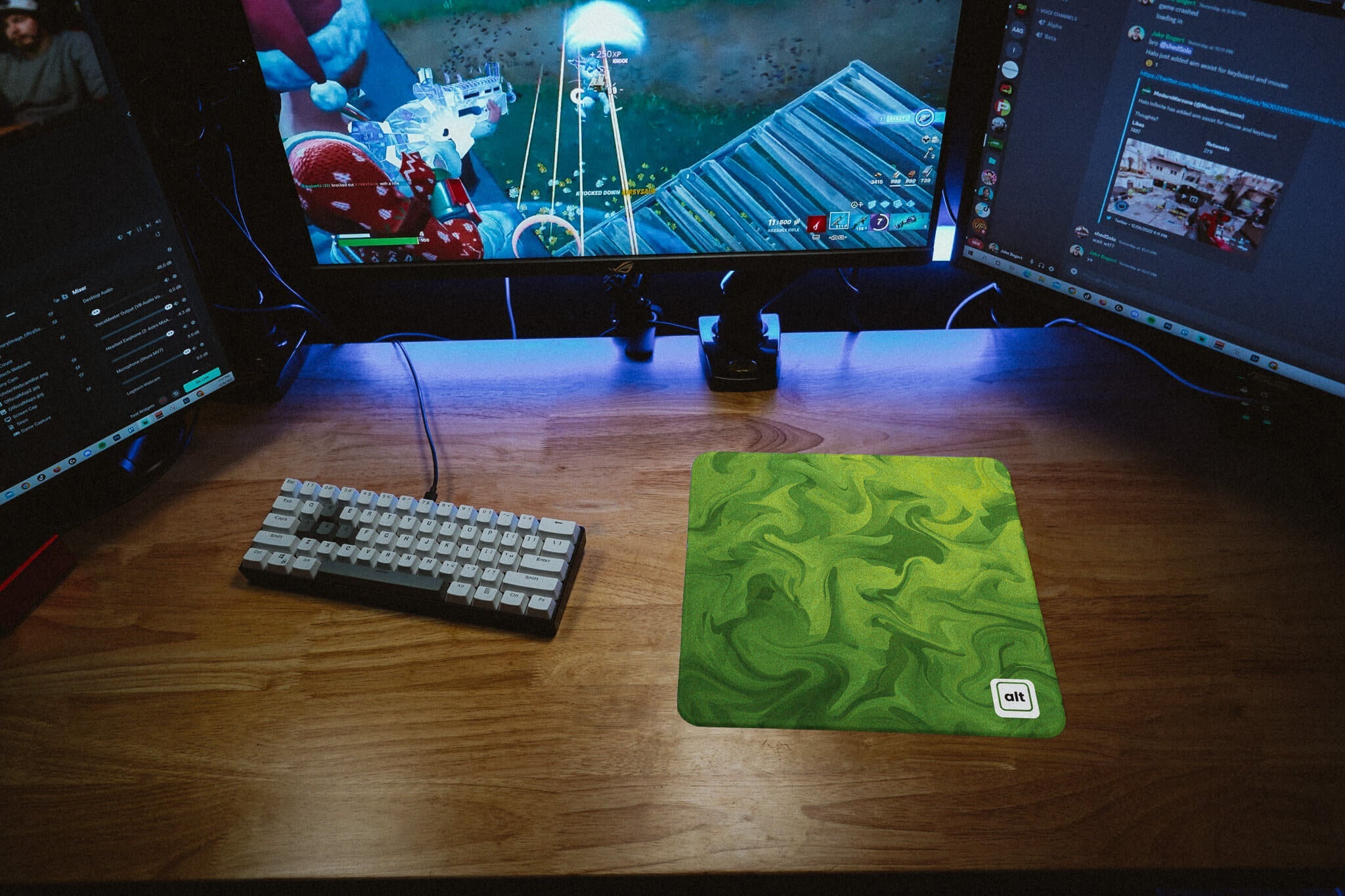 Green Liquify Mousepad - Cinch Gaming