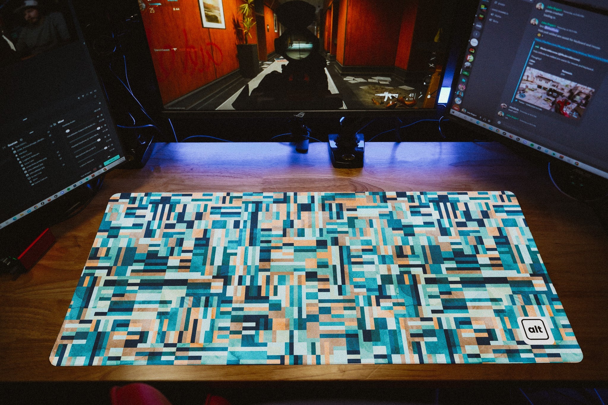 Blue Maze Mousepad - Cinch Gaming