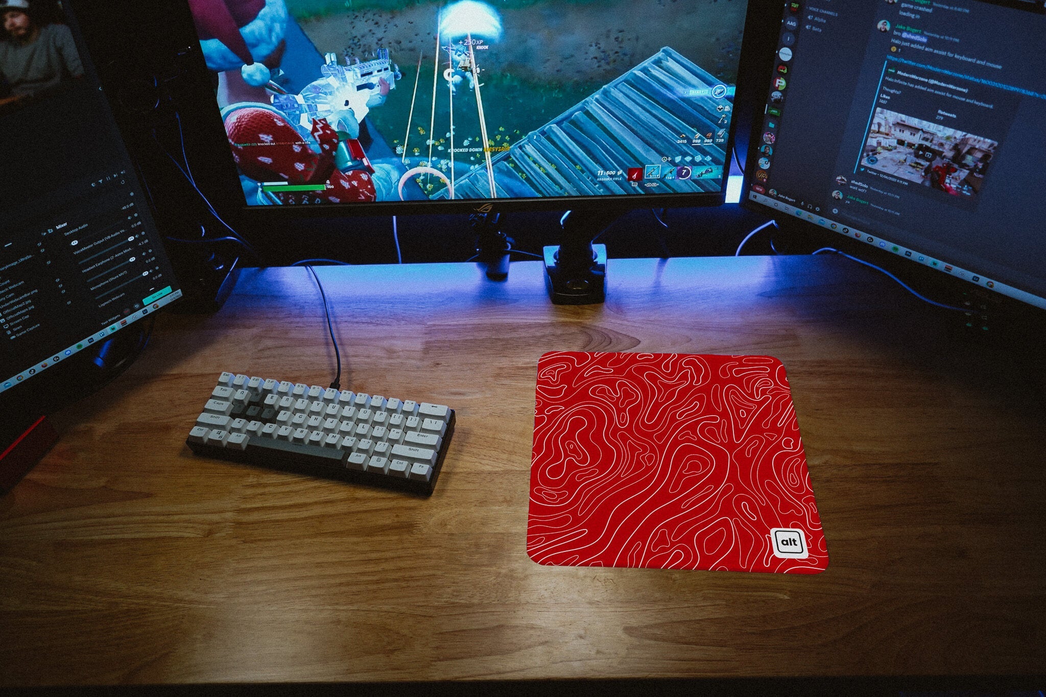 Red Damascus Mousepad - Cinch Gaming