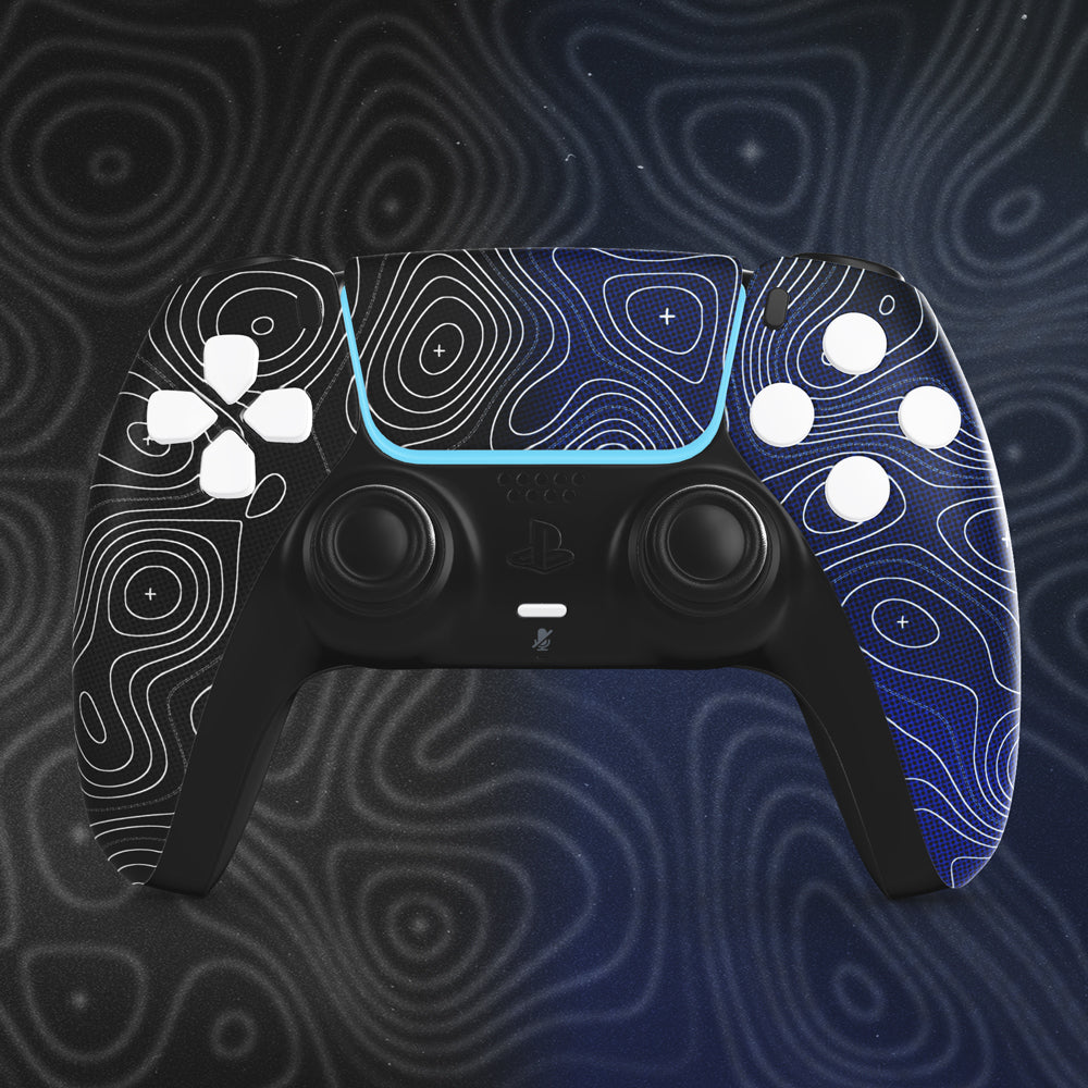 Quick Ships Dual Damascus Blue Pro Cinch PS5