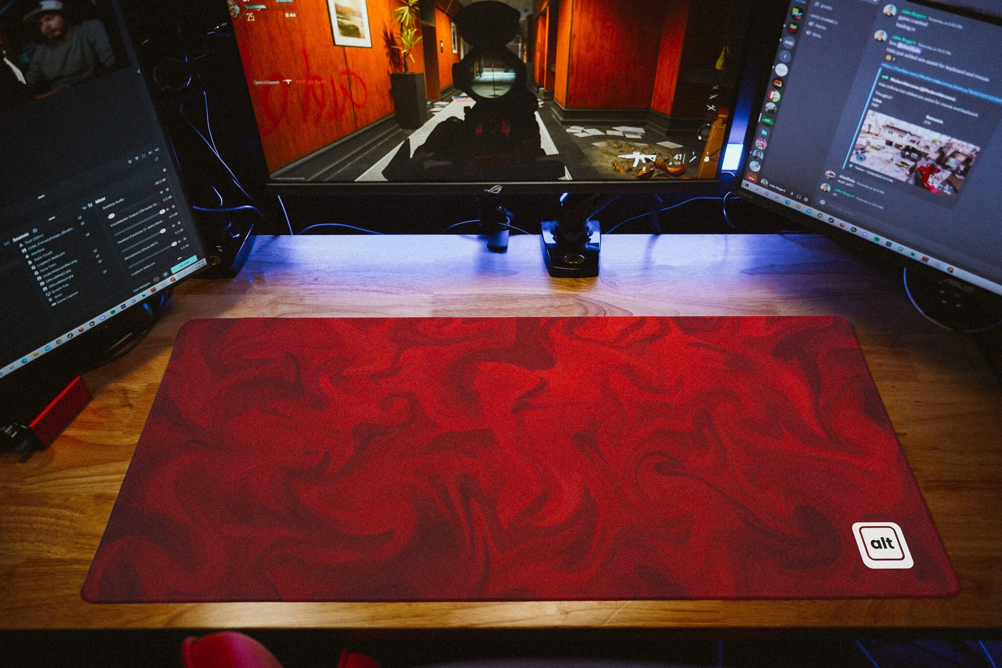 Red Liquify Mousepad - Cinch Gaming