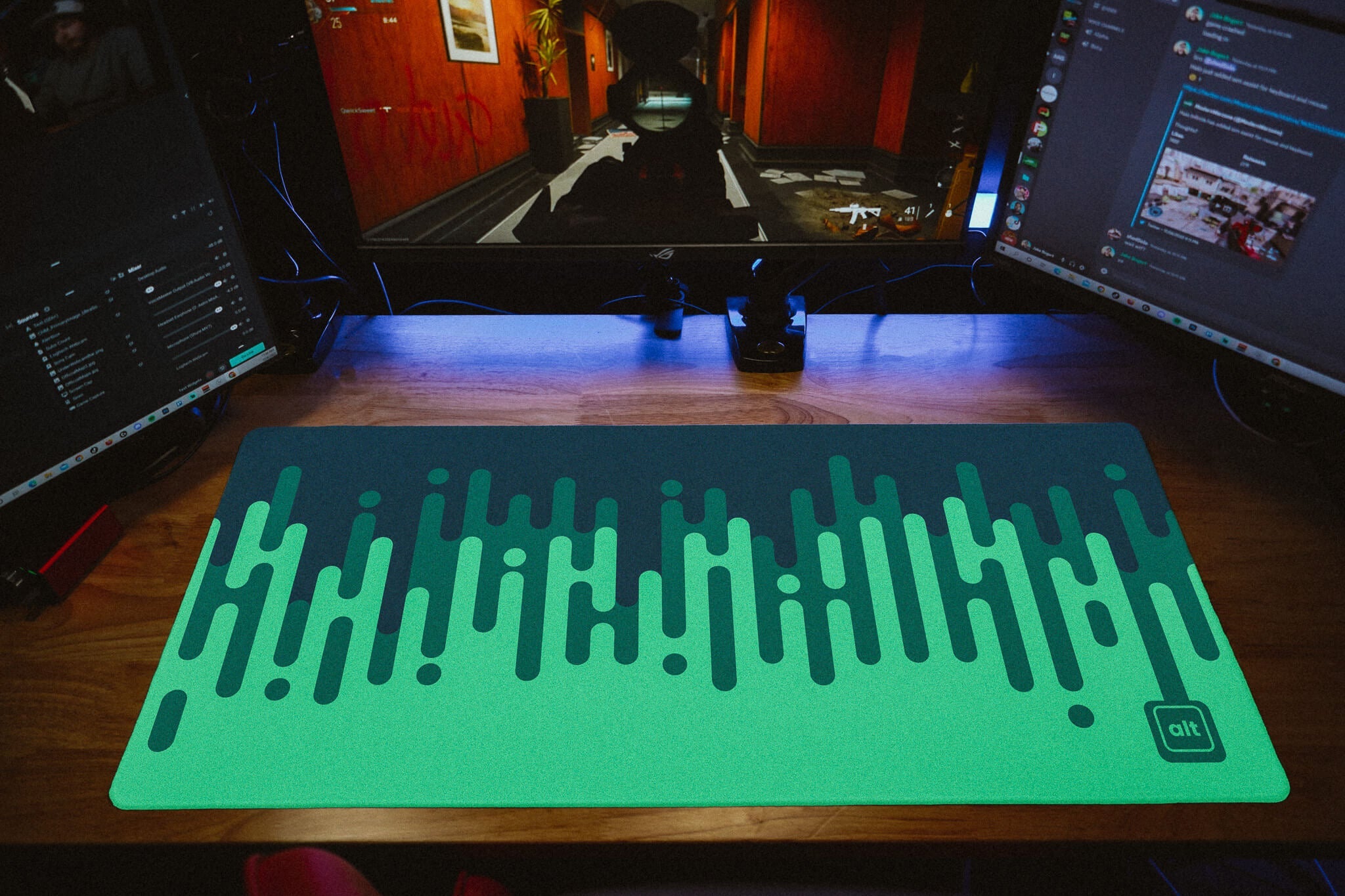 Linear Waves Forest Mousepad - Cinch Gaming
