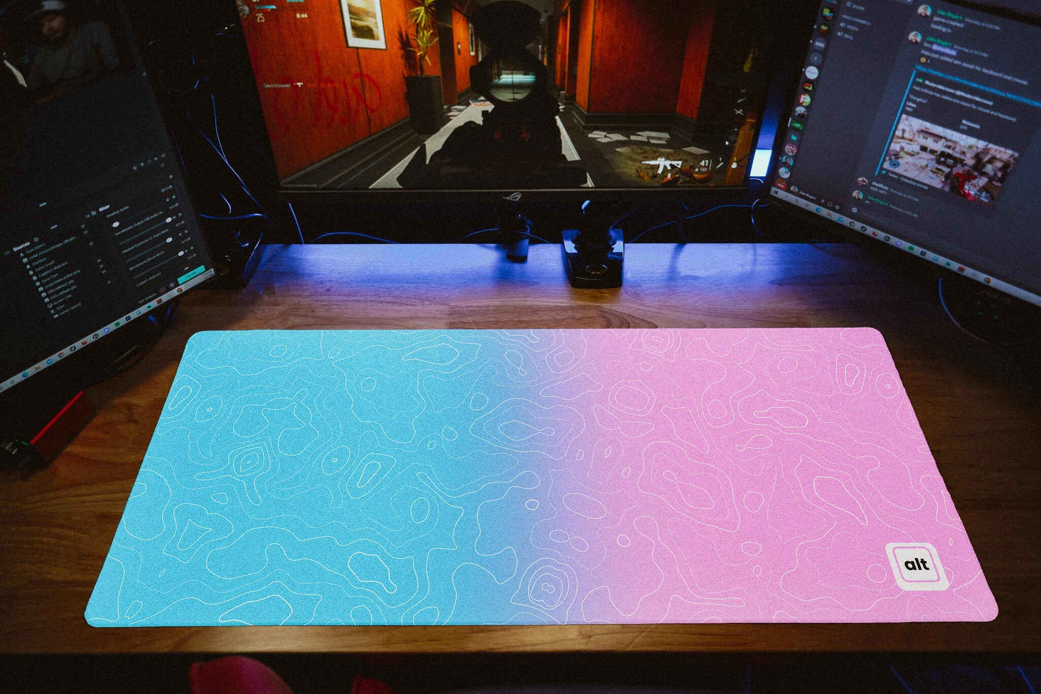 Damascus Cotton Candy Mousepad - Cinch Gaming